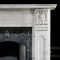 Портал для камина из каррарского мрамора в стиле греческого возрождения. Артикул: 1943-MP. Фото №3