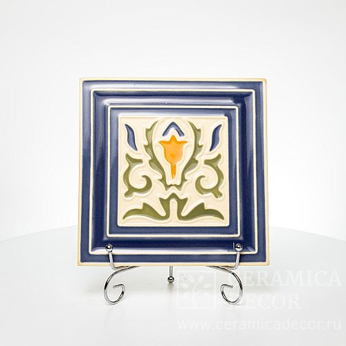 Изразец, коллекции: Изразец с декоративным рельефом Византия. Артикул: 77459/50234/11935. Фото: 1200x1200