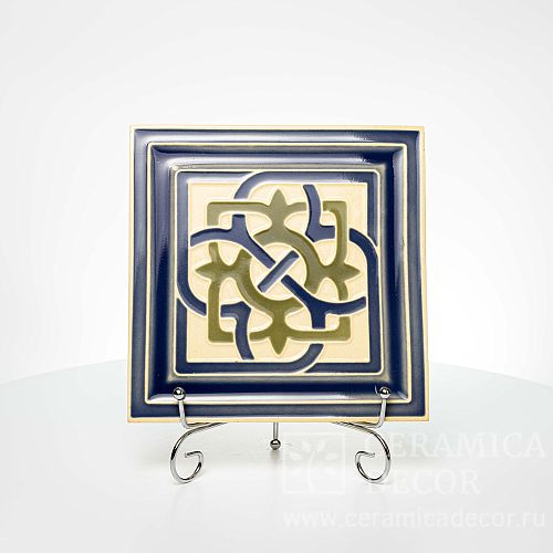 Изразец, коллекции: Изразец с декоративным рельефом Византия. Артикул: 77458/50234/11935. Фото: 1200x1200