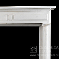Портал для камина в стиле греческого возрождения из белого мрамора. Артикул: 1973-MP. Фото №3