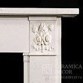 Портал для камина из белого скульптурного мрамора. Артикул: 1944-MP. Фото №2