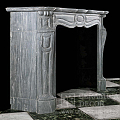 Мраморный портал Помпадур из серого мрамора. Артикул: 1939-MP. Фото №4
