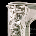 Мраморный портал для камина Ирландские Спаниели. Артикул: 1937-MP. Фото №5