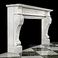Портал для камина из каррарского мрамора в викторианском стиле. Артикул: 1940-MP. Фото №3