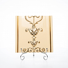 Изразец из составного панно (2-3) Версаль. Декорирование золотом