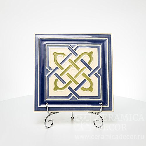 Изразец, коллекции: Изразец с декоративным рельефом Византия. Артикул: 77457/50234/11935. Фото: 1200x1200