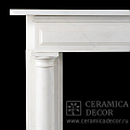 Портал для камина в стиле греческого возрождения из белого мрамора. Артикул: 1973-MP. Фото №4