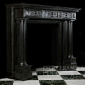 Портал для камина из черного мрамора. Артикул: 1931-MP. Фото №3