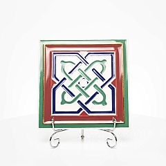 Изразец с декоративным рельефом Византия