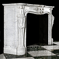 Портал для камина из каррарского мрамора в стиле рококо. Артикул: 1933-MP. Фото №4