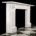 Портал для камина из белого скульптурного мрамора. Артикул: 1944-MP. Фото №3