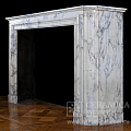 Портал для камина из мрамора Арабаскато в стиле Людовика XVI. Артикул: 1980-MP. Фото №2