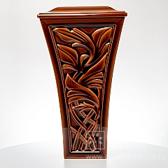 Керамическая декоративная колонна с лепным рельефом
