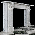 Портал для камина из каррарского мрамора в стиле греческого возрождения. Артикул: 1943-MP. Фото №2