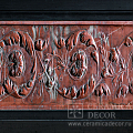 Портал для камина из черного мрамора с резными вставками. Артикул: 1963-MP. Фото №4