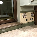 Кухонный фартук с рельефными вставками 