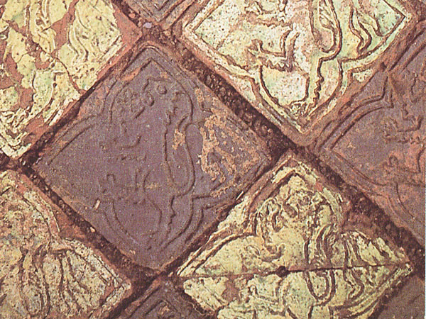 Старинная рельефная плитка ручной работы