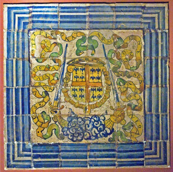 Керамическое панно. Массео Абакен. Замок Экуан, Франция. 1542 г.