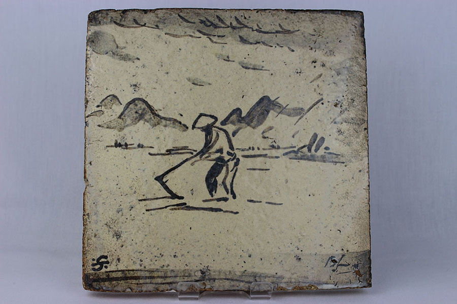 Плитка ручной работы в восточном стиле Бернарда Личи с сюжетной росписью