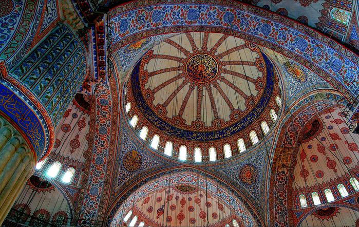 Изразцовое убранство Голубой мечети, Стамбул, нач. XVII в.