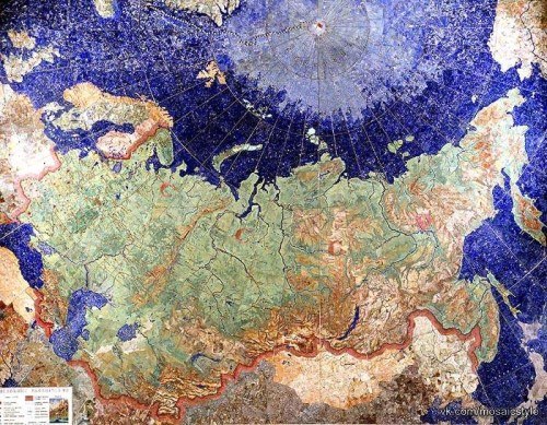 Мозаичное панно «Карта индустриализации СССР». 1936-1937 гг.