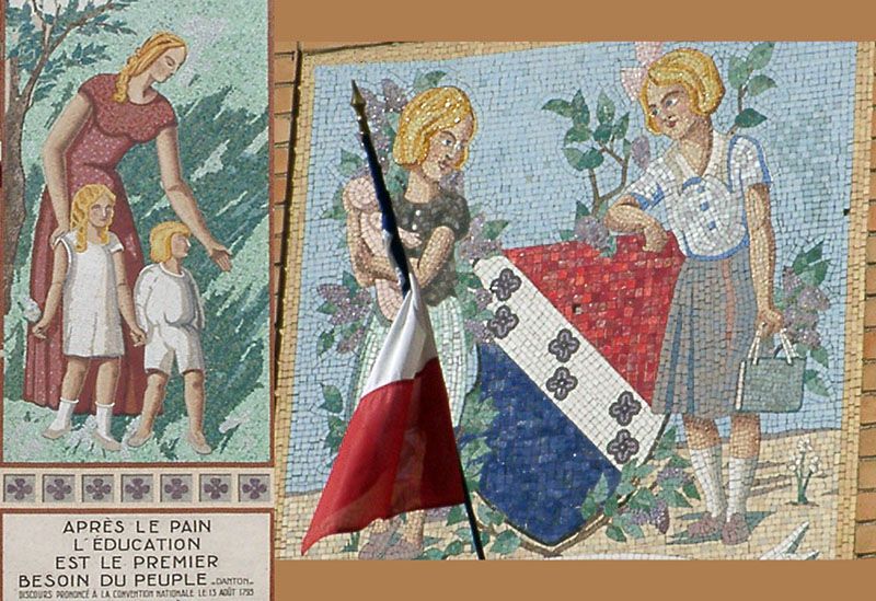 Фасадные панно, Ле Лила, 1931 г. Фасадные керамические панно, Ле Лила, 1931 г.