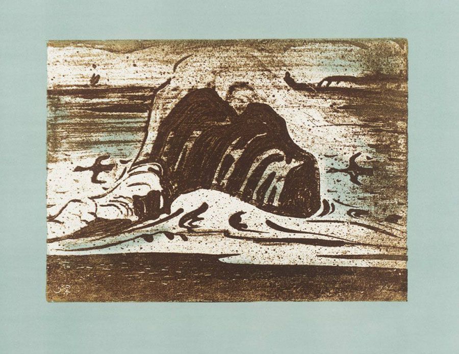 Керамическая плитка «Побережье Корнуолла», Бернард Лич, 1973 г. Керамическая плитка в восточном стиле «Побережье Корнуолла», Бернард Лич, 1973 г.