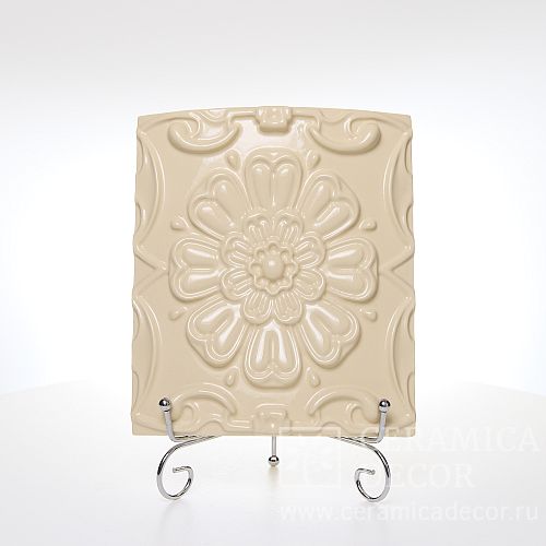 Плитка с лепным рельефом Русская Этника радиусная R 280 мм на базе 77874 74447/52312. Фото: 1200x1200