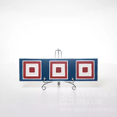 Изразец бордюр с декоротивным рельефом. 77440/52150/12127