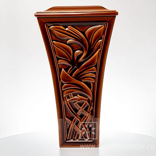 Керамическая декоративная колонна с лепным рельефом. Артикул: 77917/53055. Фото: 1200x1200