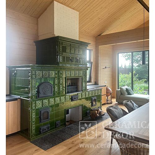 Барбекю комплекс в коллекции Дорф с мангалом и дровником.. Артикул: 5397 в интерьере. Галерея работ студии CeramicaDecor. Фото 500x500