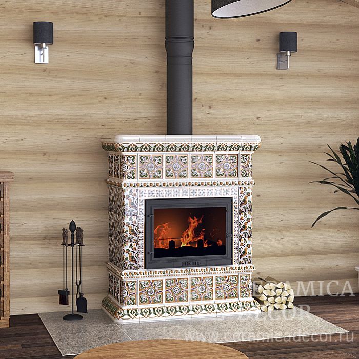 Облицовка для камина, коллекция: Птицы для печи-камина. Фото: 1200x1200