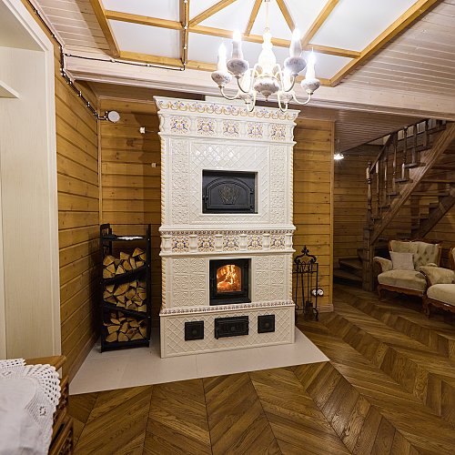 Изразцовая печь в интерьере, коллекции:. Фото 500x500