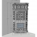Изразцовая печь камин для дачи и дома Византия. Палитра росписи: Бирюзовая. Фото №1