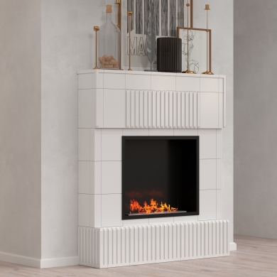 Проект облицовки каминного портала в коллекции Президент с биокамином Standart 800.