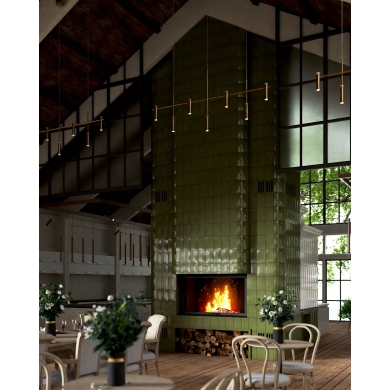 Проект облицовки печного комплекса в ресторане.