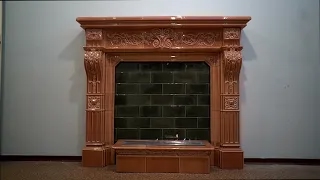 Монтаж керамического портала для биокамина.